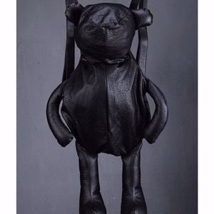 LEATHER TEDDY BEAR BACKPACK